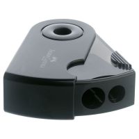 Faber-Castell - 2 Trous - Noir - Taille-Crayon - Taille-crayon 2 usages Sleeve noir