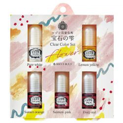 PADICO - Colorant for Resin - Jewel Clear Color Set - Set of 5