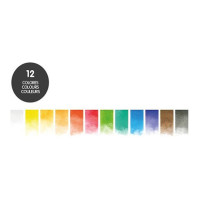 MILAN - Watercolour - Metal Box of 12 Half Pans