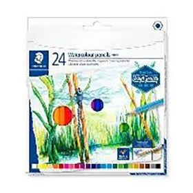 STAEDTLER - Crayons Aquarellables 146 10C - 24 Couleurs - Étui Carton