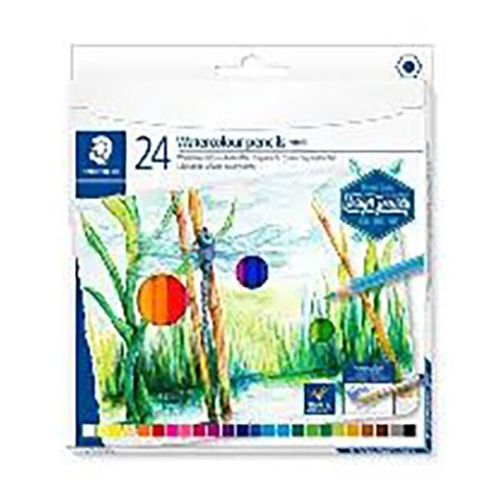 STAEDTLER - Crayons Aquarellables 146 10C - 24 Couleurs - Étui Carton