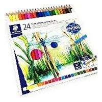 STAEDTLER - Crayons Aquarellables 146 10C - 24 Couleurs - Étui Carton