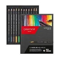 CARAN D'ACHE - Museum Aquarelle - Crayons Aquarellables - 20 Couleurs - Marine
