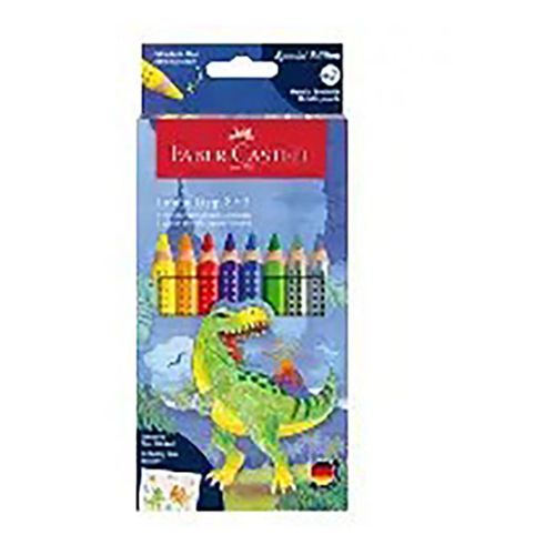 FABER-CASTELL - Jumbo Grip - Crayons Aquarellables - 12 Couleurs - Étui