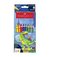 FABER-CASTELL - Jumbo Grip - Watercolor Pencils - 12 Colors - Case