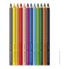 FABER-CASTELL - Jumbo Grip - Watercolor Pencils - 12 Colors - Case