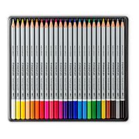 STAEDTLER - Karat Aquarell 125 - Watercolor Pencils - 24 Colors - Metal Tin