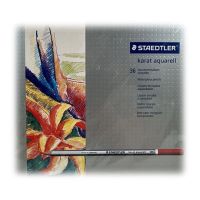 STAEDTLER - Karat Aquarell 125 - Crayons Aquarellables - 36 Couleurs - Boîte Métal