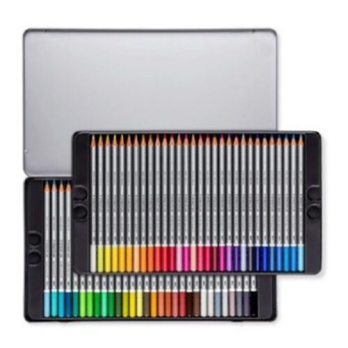 STAEDTLER - Karat Aquarell 125 - Watercolor Pencils - 60 Colors - Metal Tin