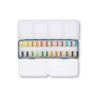 PHOENIX - Fine Watercolour Set - Metal Tin of 24 Half Pans