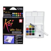 SAKURA - KOI - Boîte Aquarelle - Sketch Box - 12 Demi-Godets