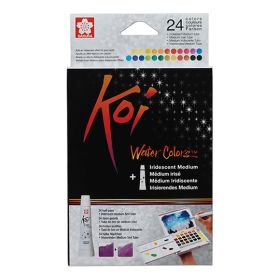 SAKURA - KOI - Aquarelle - Sketch Box - 24 Demi-Godets