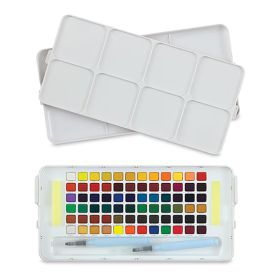 SAKURA - KOI - Aquarelle - Studio Set - 72 Demi-Godets + 2 Pinceaux