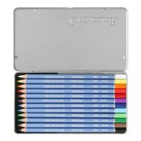 CRETACOLOR - Marino - Watercolor Pencils - 12 Colors - Metal Case