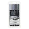 LYRA - Aqua Brush Duo - Watercolor Brush Pens - 6 Colors - Grey