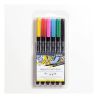 LYRA - Aqua Brush Duo - Feutres-Pinceaux Aquarellables - 6 Couleurs - Primary
