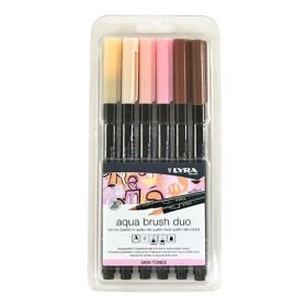 LYRA - Aqua Brush Duo - Watercolor Brush Pens - 6 Colors - Skin