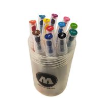 MOLOTOW - AQUA TWIN - Feutres Aquarellables - 12 Couleurs - Complete Set
