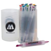 MOLOTOW - AQUA TWIN - Feutres Aquarellables - 6 Couleurs - Basic Set