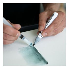 MOLOTOW - Brush Pen Aqua Color - Feutres Aquarellables - 12 Couleurs - Grey Set