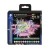 STAEDTLER - Pigment Brush Pen 371 - Watercolor Brush Pens - 12 Colors