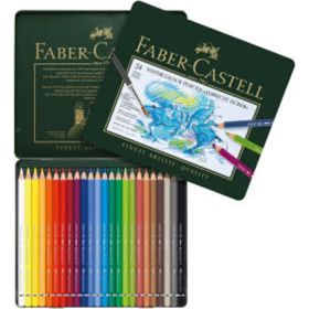 FABER-CASTELL - Albrecht Dürer - Crayons Aquarellables - 24 Couleurs - Boîte Métal