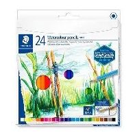 STAEDTLER - Crayons Aquarellables 146 10C - 24 Couleurs - Boîte Métal