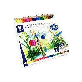 STAEDTLER - Crayons Aquarellables 146 10C - 24 Couleurs - Boîte Métal