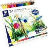 STAEDTLER - Crayons Aquarellables 146 10C - 24 Couleurs - Boîte Métal