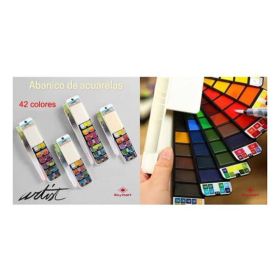 ROYMART - Set Aquarelle Professionnel - Éventail- 42 Couleurs