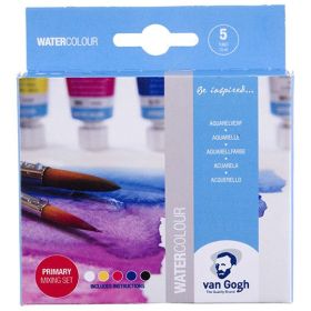VAN GOGH - Aquarelle - Boîte Plastique de 5 Tubes Primaires de 10ml