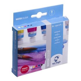 VAN GOGH - Aquarelle - Boîte Plastique de 5 Tubes Primaires de 10ml