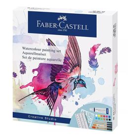 FABER-CASTELL - Boite Aquarelle - 12 Tubes de 5ml - 18 Pièces