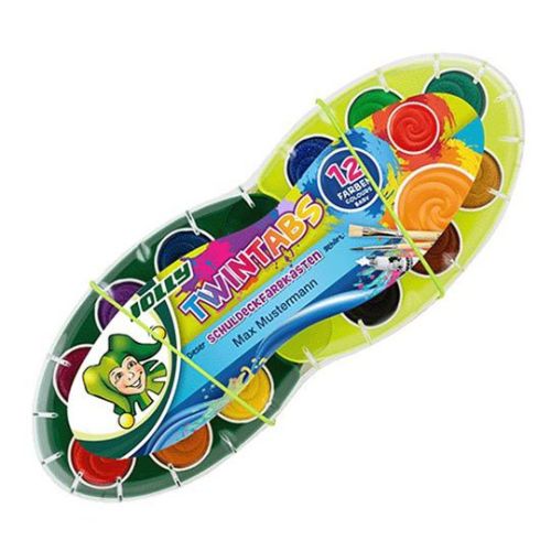 JOLLY - TWINTABS - Pastilles d'Aquarelle - Boîte de 12 (Click System)