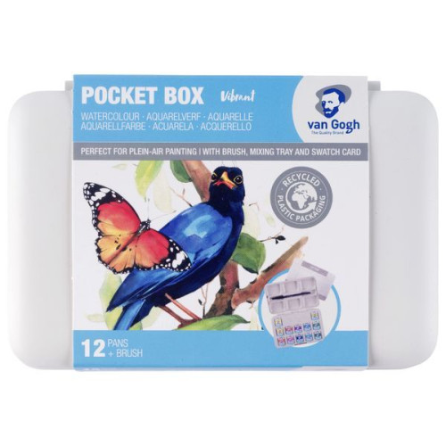 VAN GOGH - Watercolour - Set of 12 Half Pans - Vibrant Colours