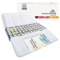 PHOENIX - Fine Watercolour Set - Metal Tin of 48 Half Pans
