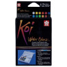 SAKURA - KOI - Boîte Aquarelle - Sketch Box - 12 Demi-Godets