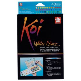 SAKURA - KOI - Aquarelle - Sketch Box - 48 Demi-Godets