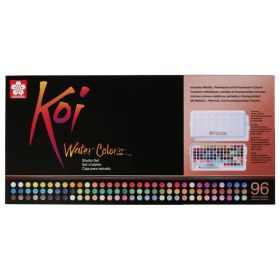 SAKURA - KOI - Watercolour Studio Set - 96 Half Pans