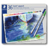 STAEDTLER - Karat Aquarell 125 - Watercolor Pencils - 36 Colors - Metal Tin
