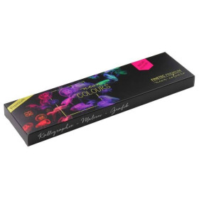 FINETEC - Aquarelle Nacrée - Néon (Fluo) - Boîte Métal de 6 Pastilles