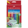 FABER-CASTELL - Jumbo Grip - Crayons Aquarellables - 12 Couleurs - Étui Carton
