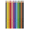 FABER-CASTELL - Jumbo Grip - Watercolour Pencils - 12 Colours - Cardboard Wallet