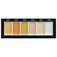 KURETAKE - GANSAI TAMBI - Aquarelle Métallisée - Starry Colors - Set de 6 Pastilles