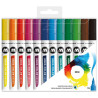 MOLOTOW - Brush Pen Aqua Color - Feutres Aquarellables - 12 Couleurs - Basic 1