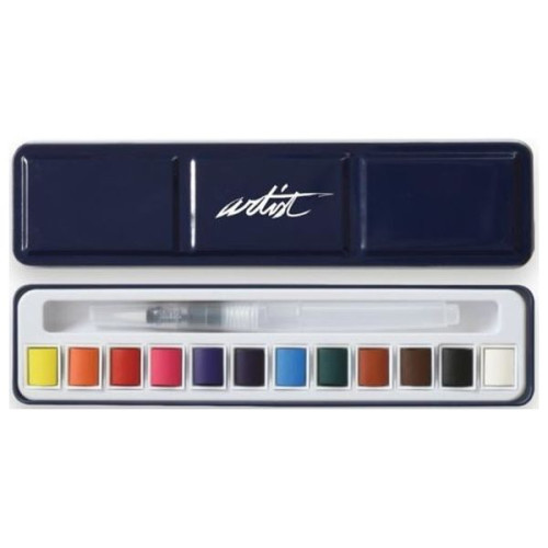 ROYMART - Set Aquarelle - Artist - Boîte Étain - 12 Couleurs