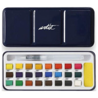 ROYMART - Watercolour Set - Artist - Tin Box - 24 Colours