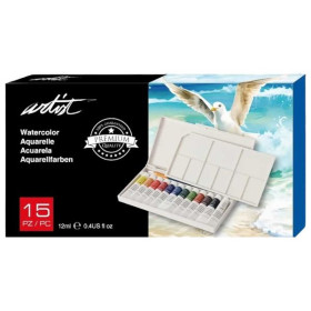 ROYMART - Watercolour Set - Pocketbox - 12 Tubes 15ml
