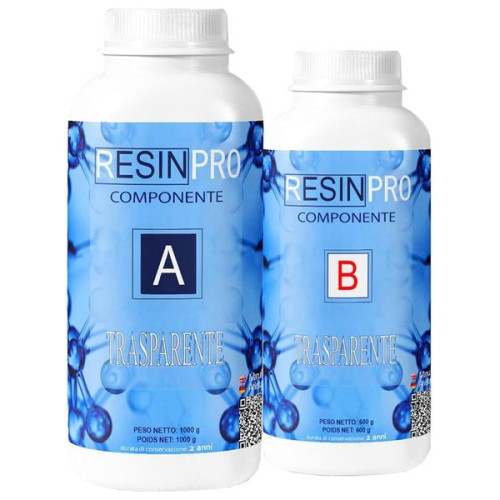 RESIN-PRO - Trasparente - Transparent Water-Effect Epoxy Resin - 1.6kg