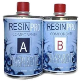 RESIN-PRO - Trasparente - Résine Époxy Transparente Effet Eau - 800g